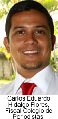 Carlos Eduardo Hidalgo Flores, Fiscal Colegio de Periodistas