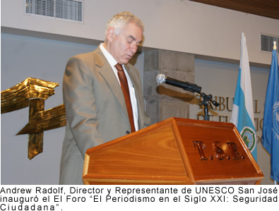Andrew Radolf, Director y Representante de UNESCO San José