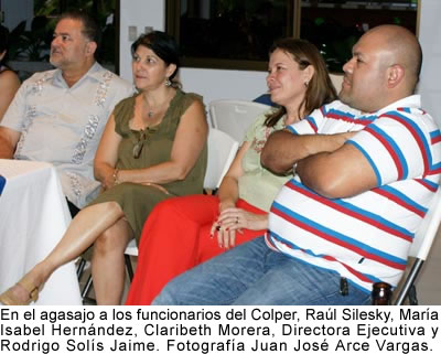 Rául Silesky, María Isabel Hernández, Claribeth Morera y Rodrigo Solís Jaime