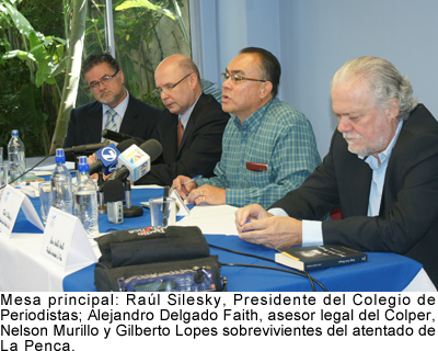Raúl Silesky, Alejandro Delgado Faith, Nelson Murillo y Gilberto Lopes De Castro