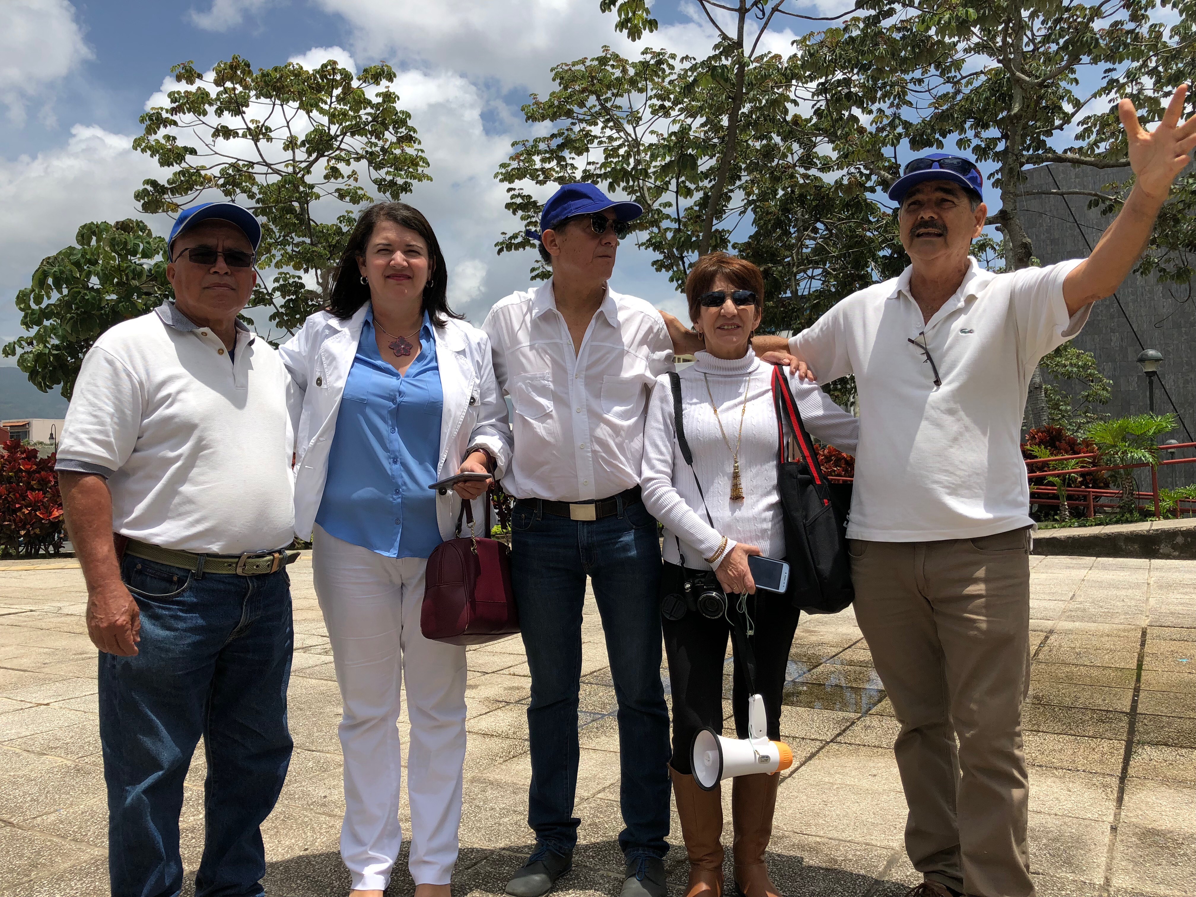 Periodistas realizan manifestación en apoyo a nicaragüenses